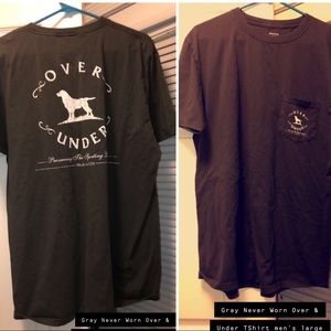 NWOT gray Over & Under Short Sleeve Tee.